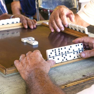 Playing Dominoes