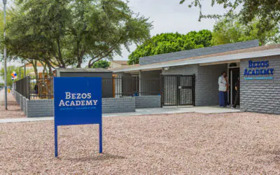 Bezos Academy Sahuaro Glenn sign on Glencroft campus in Glendale Arizona